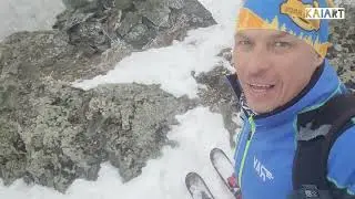 Лыжное восхождение на гору Кусимова (1080) близ курорта "Банное". На камусе по живописному ущелью!