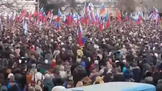 Митинг Народной Воли Севастополь 23 февраля 2014 года