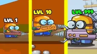 EVOLUTION OF DIGGER TO DRILL CENTER OF PLANET IN GAME DIGGY!