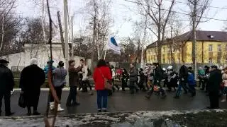 Олимпийский факел в Донецке