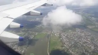 Flight Landing kolkata Airport View