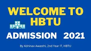 Welcome To HBTU | Admission 2021