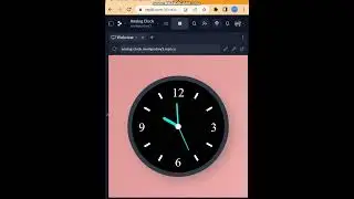 WebCube Channel | How to make an Analog Clock. #shorts #shortsvideo #viral #programming #viralshorts