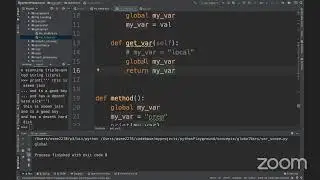 Python variable scope with working code example
