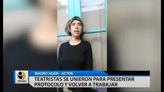 Teatristas se unieron para presentar protocolo y volver a trabajar