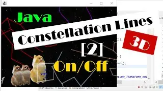 Java 3D: How to Display Constellation Lines and How to Turn Them On and Off (with Source Code)