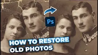 How to repair and restore damaged an old photo in Photoshop CC