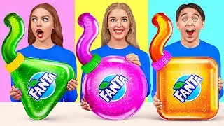 ज्यामितीय आकार भोजन चैलेंज | पागल चुनौती Multi DO Challenge