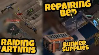 RAIDING ARTIMIS + FIXING BED + OPEN BUNKER SUPPLIES!! Prey Day Survival