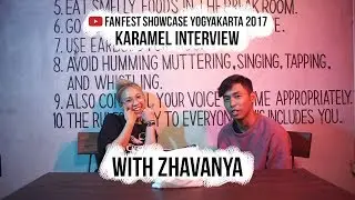 KARAMEL INTERVIEW WITH ZHAVANYA MEIDI | YOUTUBE FANFEST SHOWCASE YOGYAKARTA 2017 (PART 7)