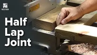 How To Cut Half Lap Joints With Miter Saw and Chisel For Backyard Projects