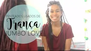 DIA 06 TRANÇAS JUMBO | PENTEADOS NAS TRANÇAS | HAIR PENTEADOS - Yara Matos