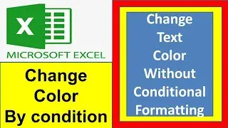 Excel change color without conditional formatting | 