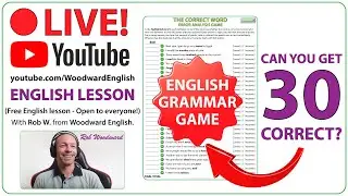 The Correct Word  - Learn English Grammar and Vocabulary Game