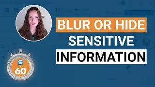 Blurring Sensitive Information - Snagit in 60 Seconds