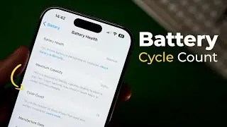 How to Check Battery Cycle Count on iPhone 15 Series