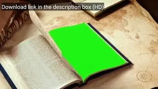 Cinematic Vintage Book Opening on Antique Map with Green Screen Page – Free Stock Footage