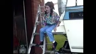 Little Girl Teasing That Her Auntie Would Be Scared She's Sitting So High Up (1992)