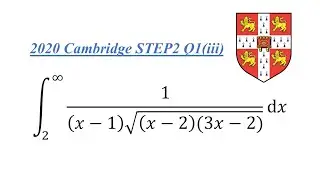 Challenging INTEGRAL from CAMBRIDGE Entrance Exam(2019 STEP 2 Q1c)