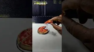 💥🤯  என்னது.  pizza-வ drawing  பண்ணனுமா 🤔 #ameerartist #trending #shorts