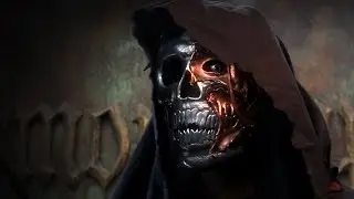 Terrifying Metal Zombie Skull Halloween Mask