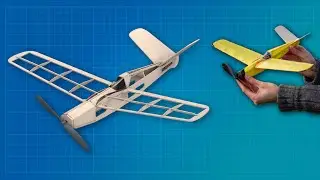 Free flight airplane from 1954 | Widgeon (classic balsa wood and tissue model airplane)