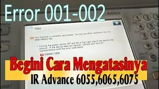 How to fix error E000001-0002 on Canon IR Advance 6055, 6065, 6075 printers