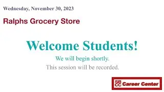 Ralphs Grocery Stores - Information Session