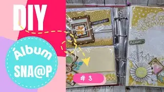 TUTORIAL SCRAPBOOKING | IDEIAS criativas para APROVEITAR  retalhos de PAPEL | ALBUM SN@P
