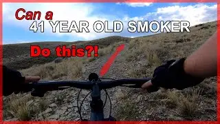 41 yr old smoker tries to ride a Mountain Bike