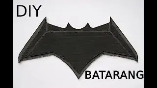 How to make a BATMAN BATARANG (Ben Affleck ) AT HOME USING CARDBOARD