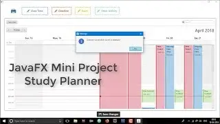 JavaFX Mini Project Study Planner