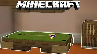 How To Make Pool Table In Minecraft