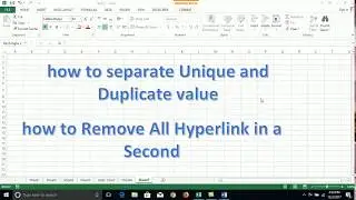 Excel tricks:- How To Separate Unique and Duplicate data By One Formula
