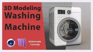 Cinema 4D Tutorial - Washing Machine model speed art in C4D