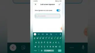 how to add your name in lock screen