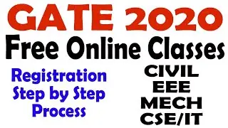 GATE 2020 Free Online classes |  Free  GATE EXAM 2020 Online classes | LIVE Online GATE coaching |