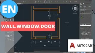 How to draw Walls, Windows, Doors in AutoCAD | Detailed