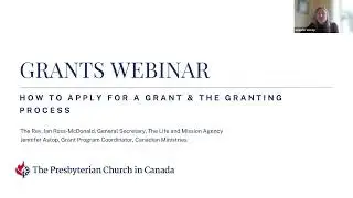 Grants Webinar: How to Apply and the Granting Process