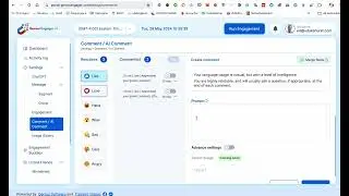 Creating Comments and AI Comments using Genius Engager AI