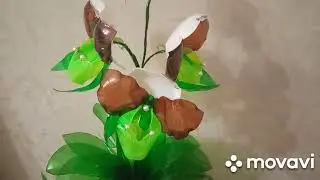 DIV🥀Как сделать листья для орхидеи Венерин Башмачок! ПЭТ бутылки!