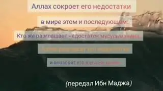 Скрывать недостатки и грехи брата по вере — это обязанность мусульманина,