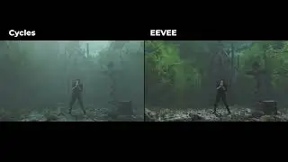 EEVEE X CYCLES + Chomakey footage