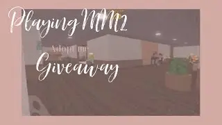 Playing Mm2! Adopt me giveaway!! || Roblox Mm2 Roblox Adopt Me