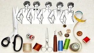 Constructing a bodice pattern without chest darts. The front shelf.