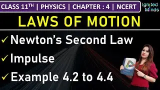 Class 11th Physics | Newton’s Second Law of Motion | Impulse | Example 4.2 to 4.4 | Chapter 4