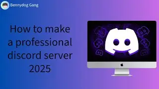 How to make a professional and functional discord server 2025 Part 1.