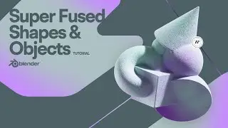 Merged Shapes Made in Blender Easy! Create Stunning 3D Art effortlessly