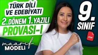 9.sınıf edebiyat  2.dönem 1.yazılı provası I 📂PDF