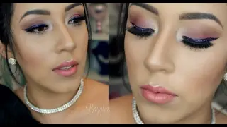 MAQUILLAJE  ELEGANTE Con GLITTER ♡ ft Aurora Elizondo